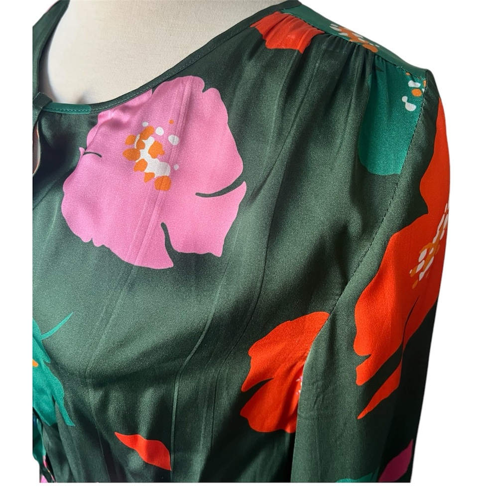 Tucker NYC Green Floral Midi Dress - Picture 7 of 10